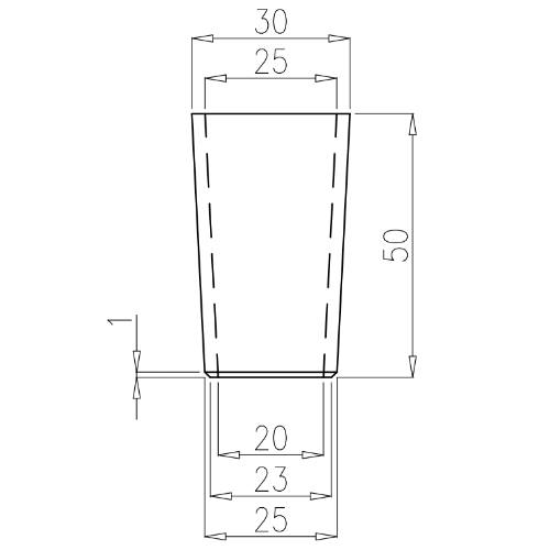 Габаритные размеры фильтрующего элемента C238-F12/3